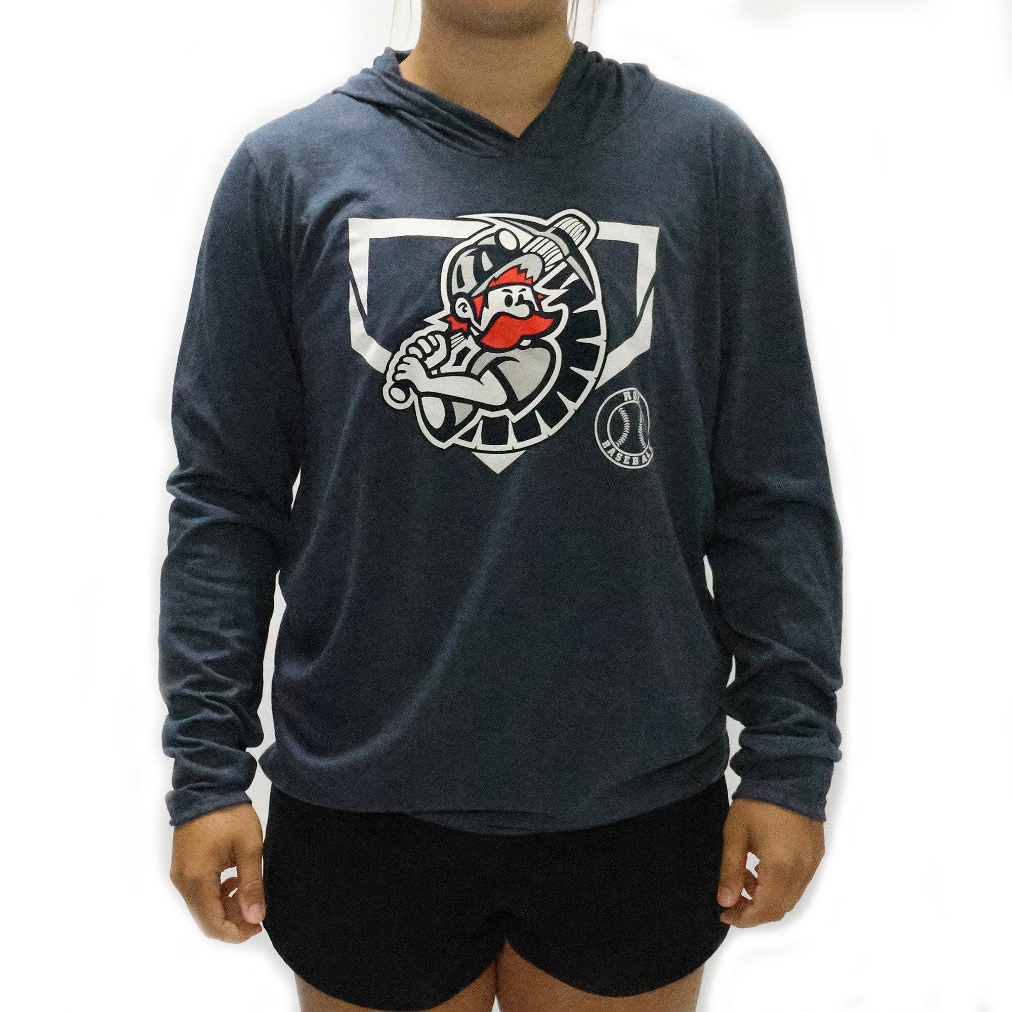 Navy Home Plate Long Sleeve Dri-Fit Tee